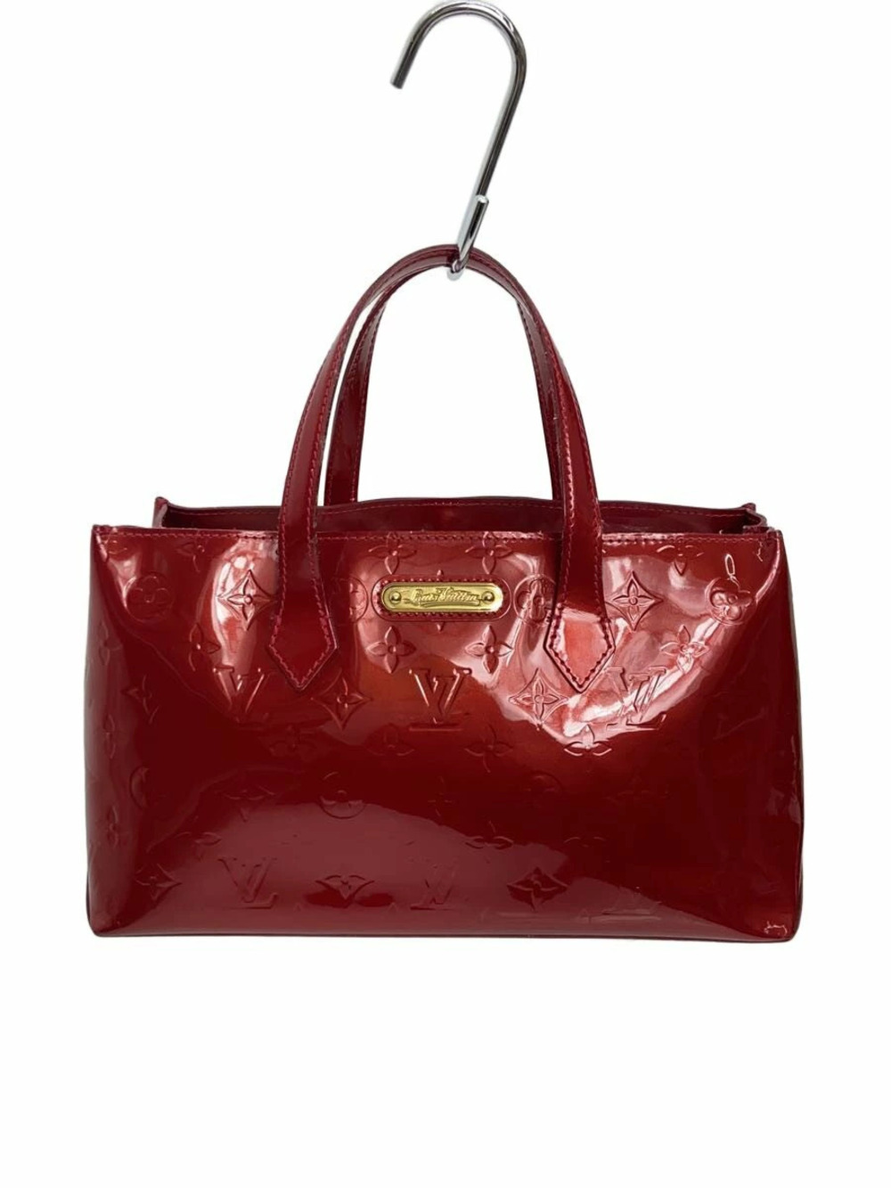 LOUIS VUITTON Wilshire Monogram Vernis Enamel RED